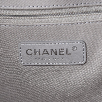 Chanel Glazed Calfskin Small Deauville Tote Black 6 of 7
