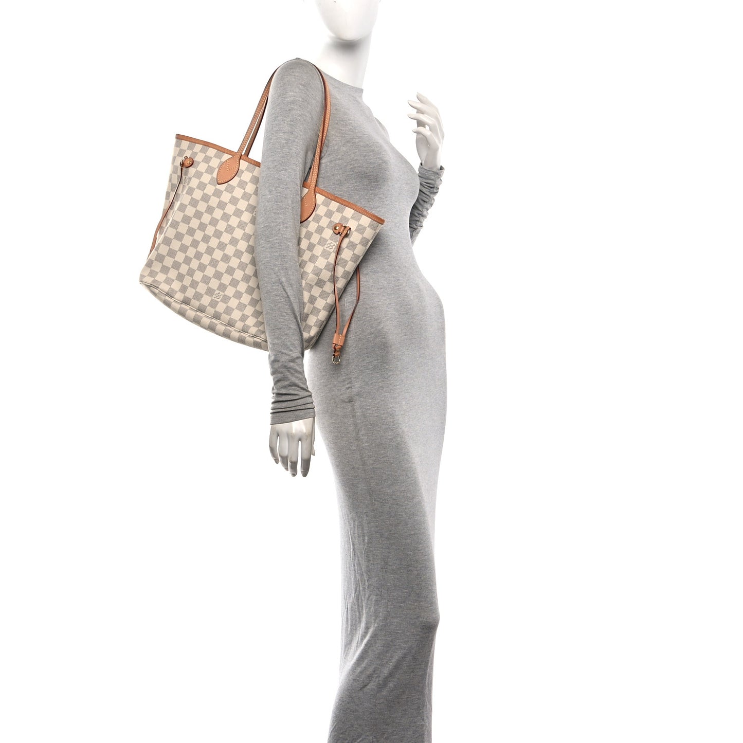 Damier Azur Neo Neverfull MM Rose Ballerine