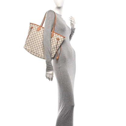 Louis Vuitton Damier Azur Neo Neverfull MM Rose Ballerine 2 of 11