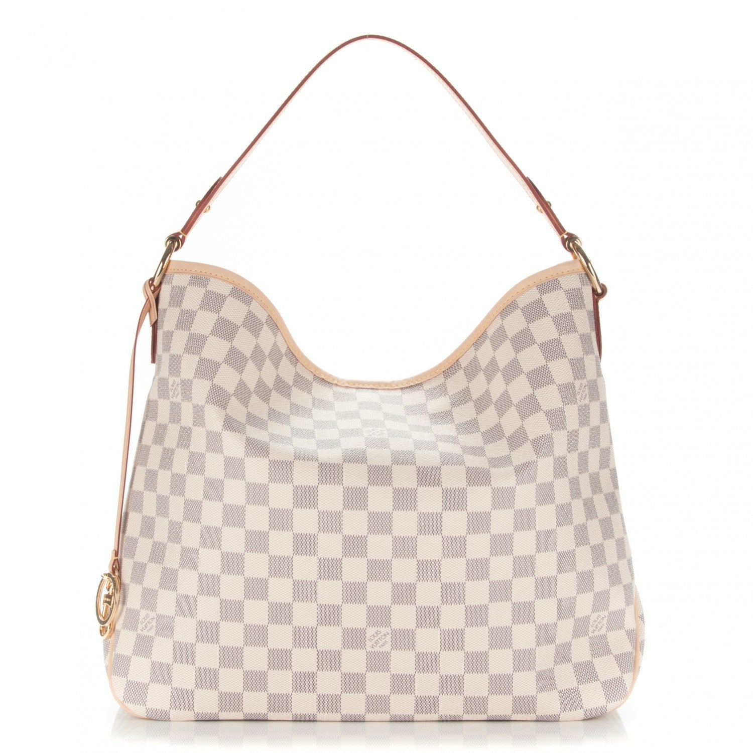 Louis Vuitton Damier Azur Delightful MM Rose Ballerine 1 of 7