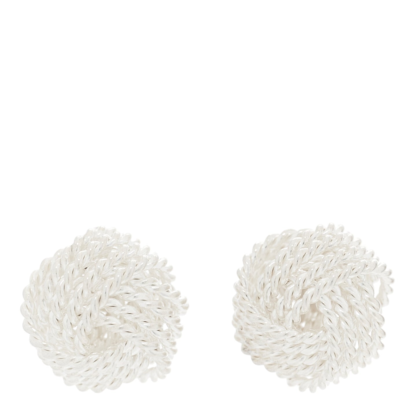 Sterling Silver Twist Knot Earrings