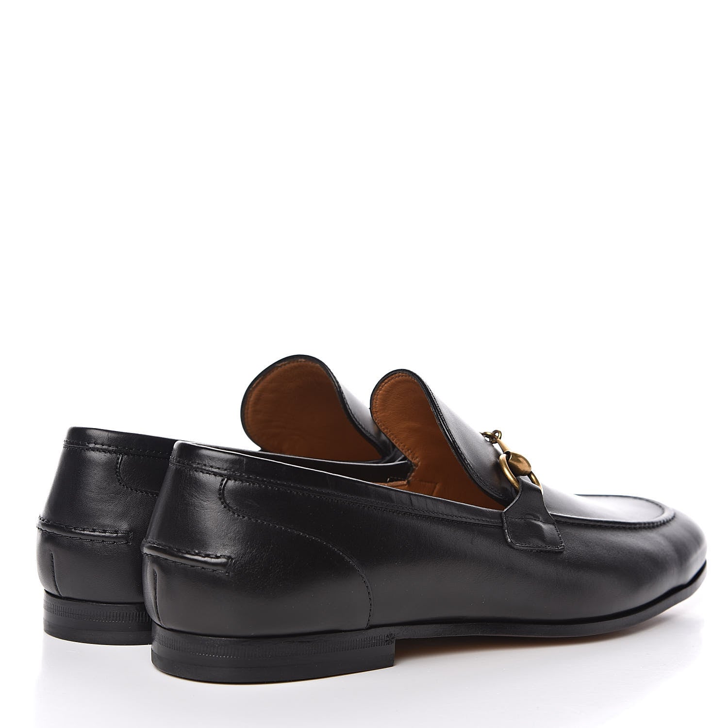 Gucci Calfskin Horsebit Mens Jordaan Loafers 9.5 Black 4 of 10