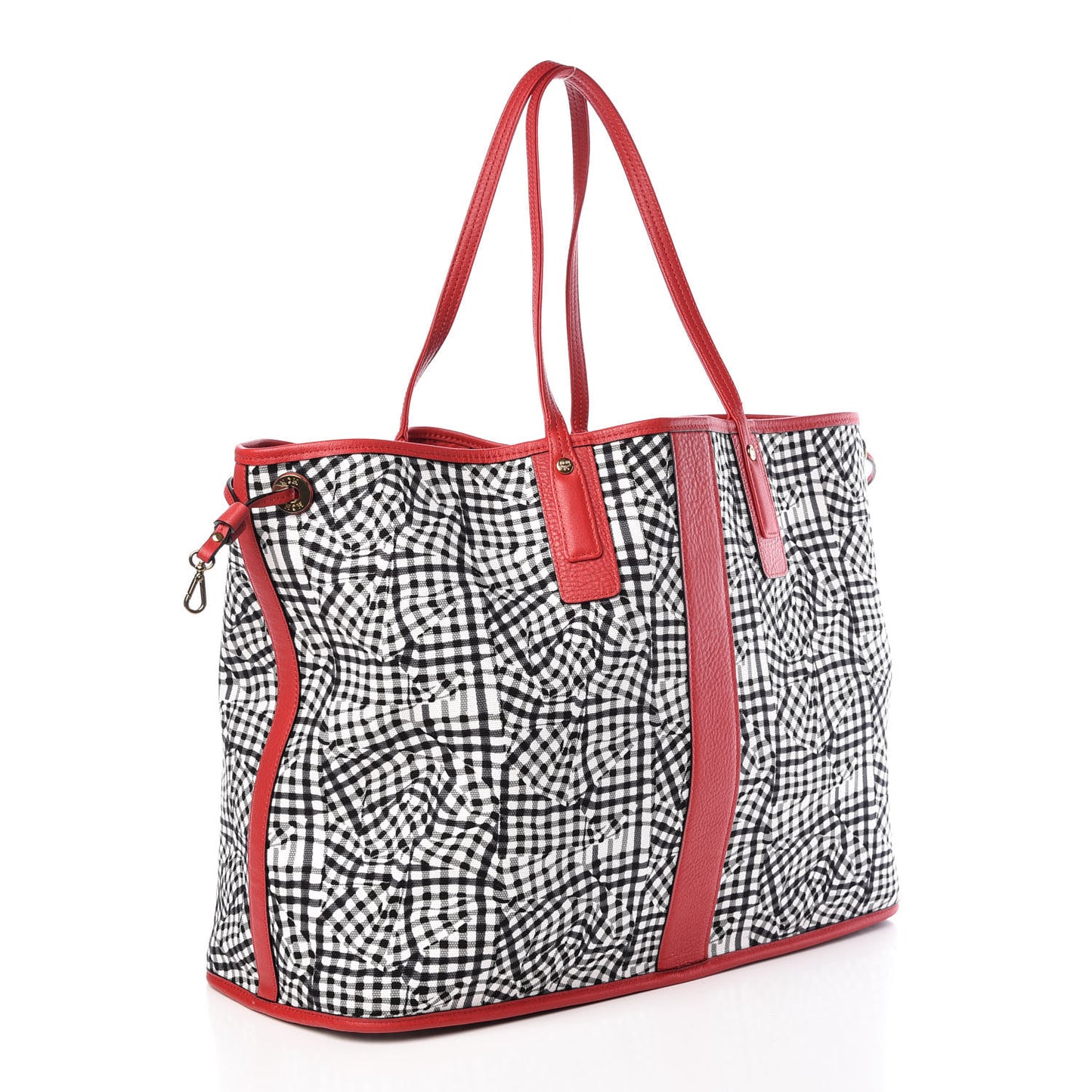 Visetos Medium Liz Reversible Shopper Tote Ruby Red