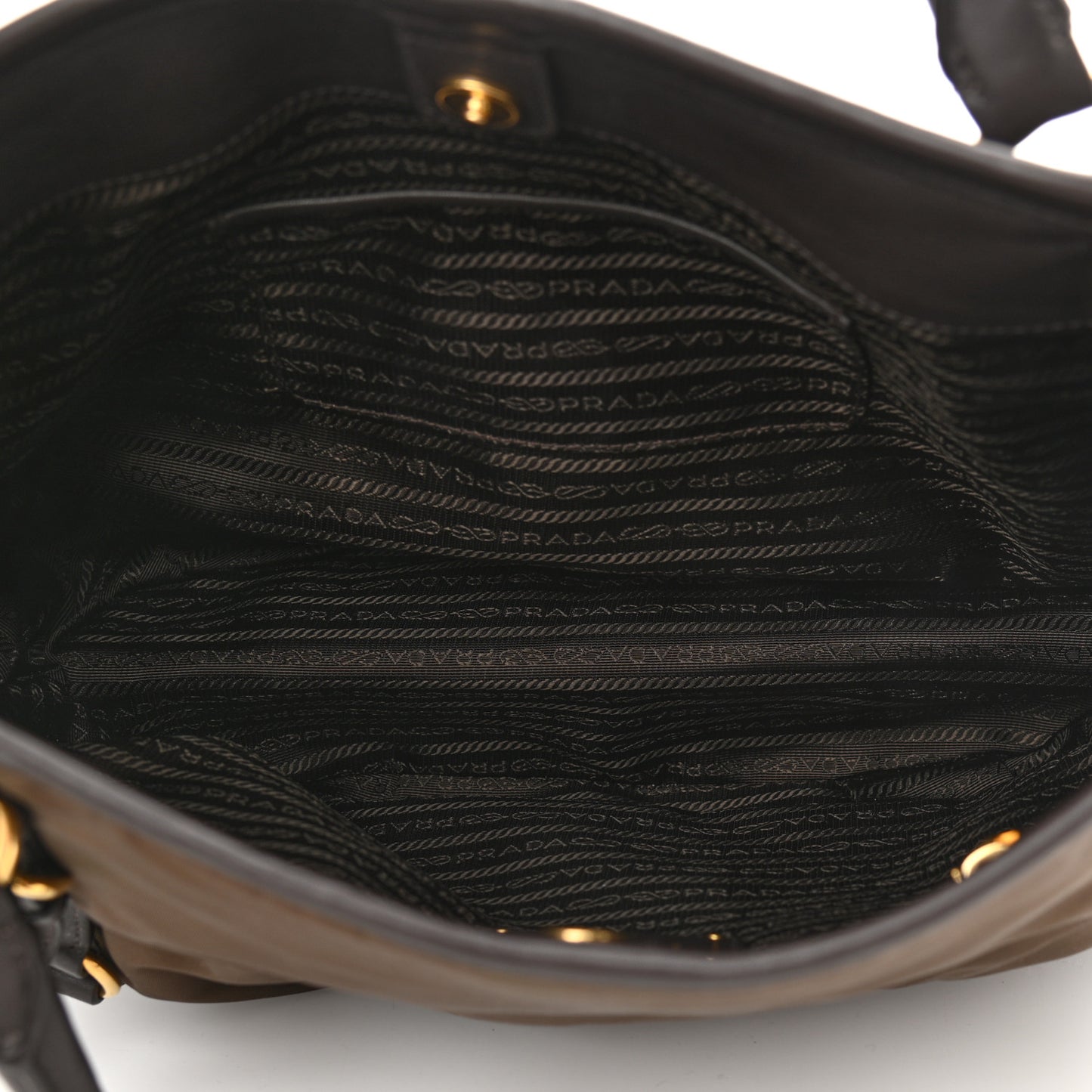 Tessuto Nylon Soft Calf Small Tote Bruciato