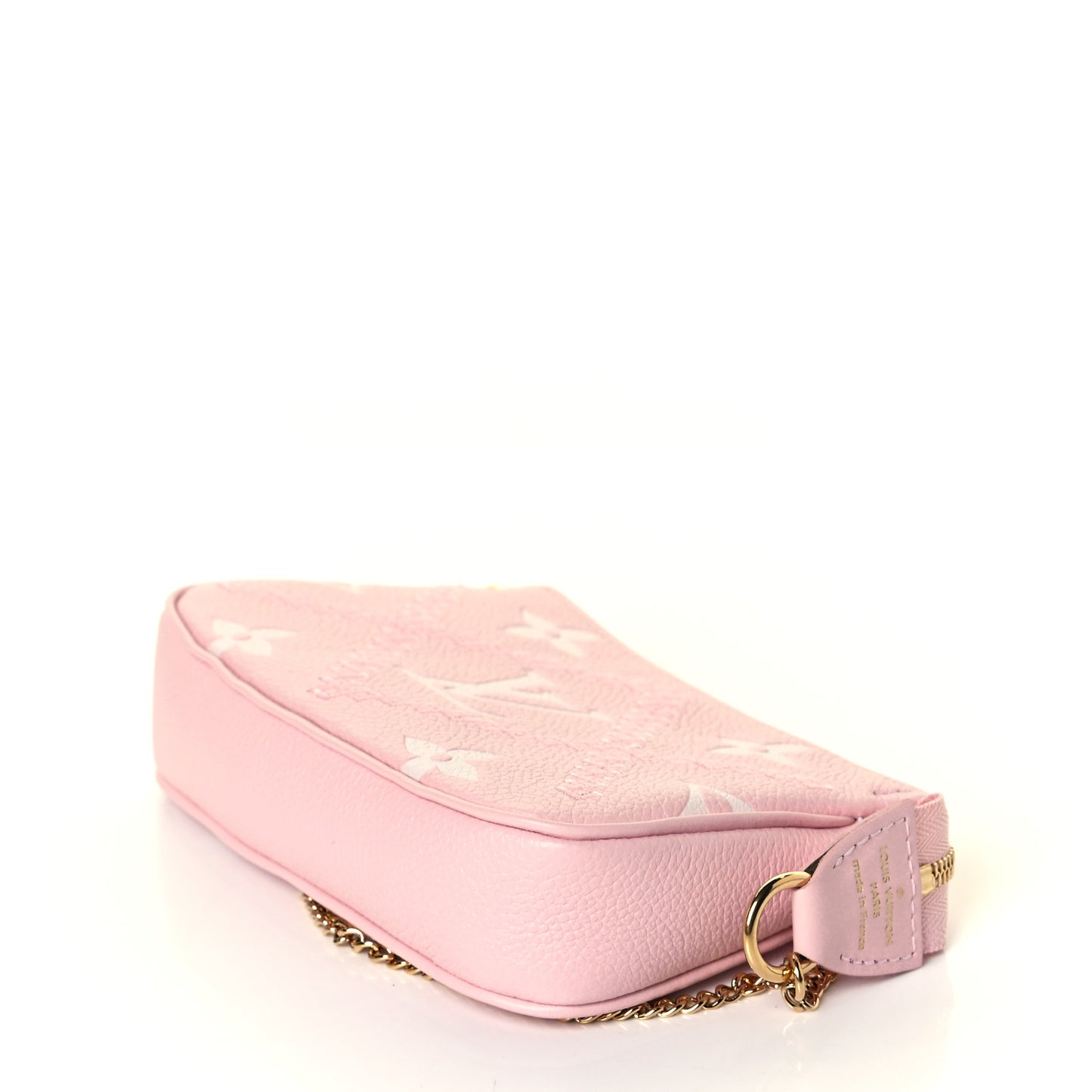 Empreinte Monogram Giant Broderies Mini Pochette Accessories Pink Creme