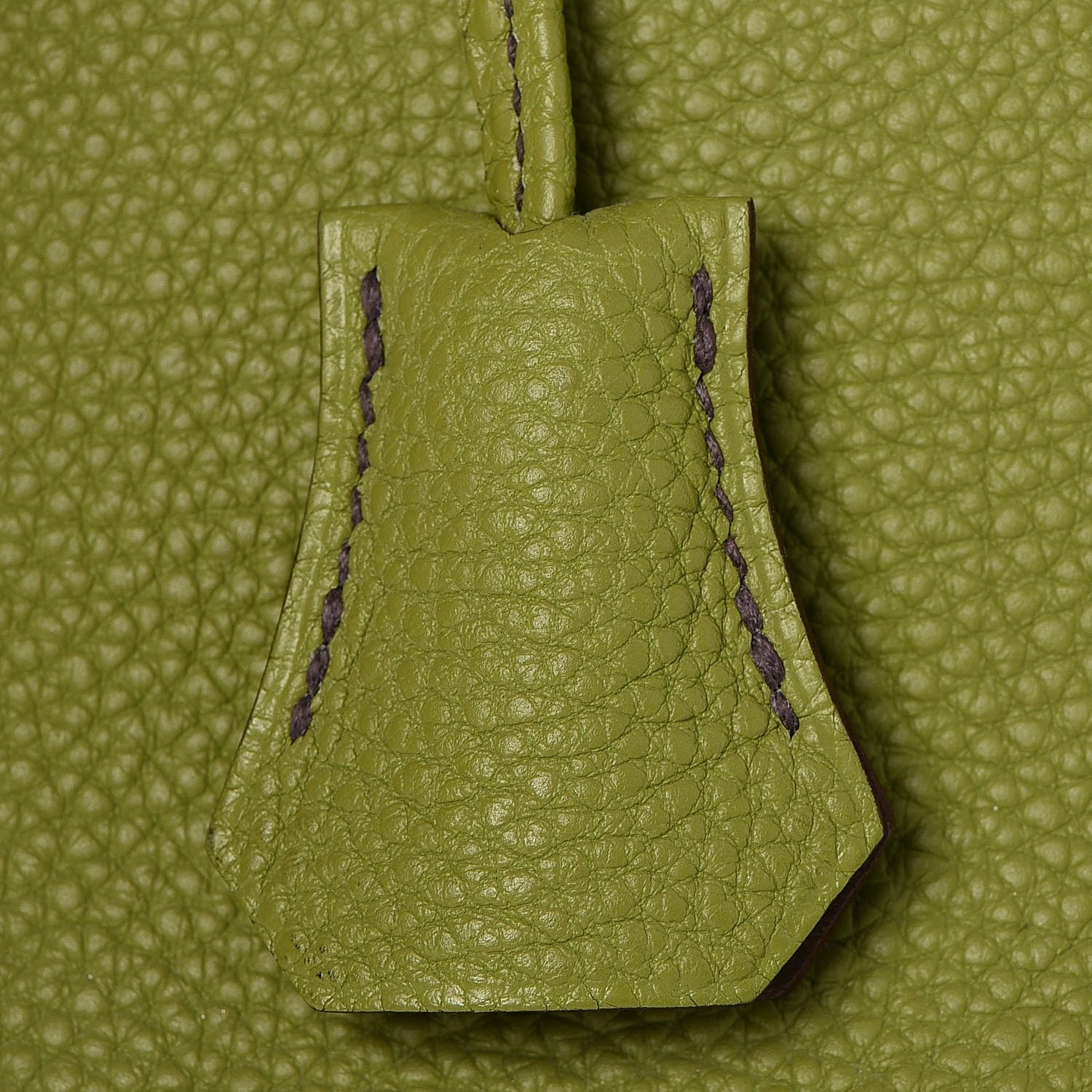 Hermes Togo Bi Color Horseshoe Birkin 35 Vert Anis Etoupe 22 of 35
