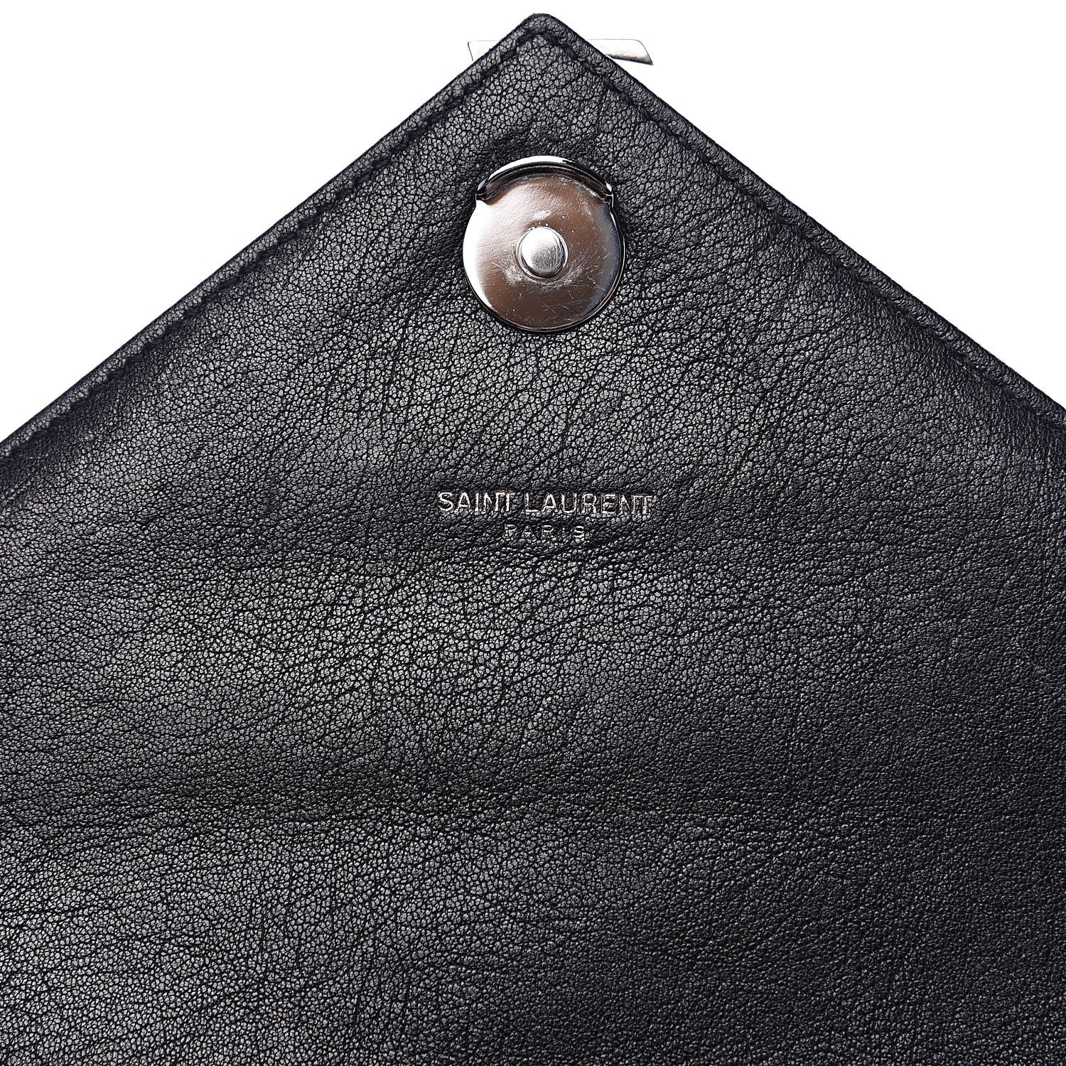 Saint Laurent Sheepskin Matelasse Chevron Monogram Medium College Bag Black 6 of 14
