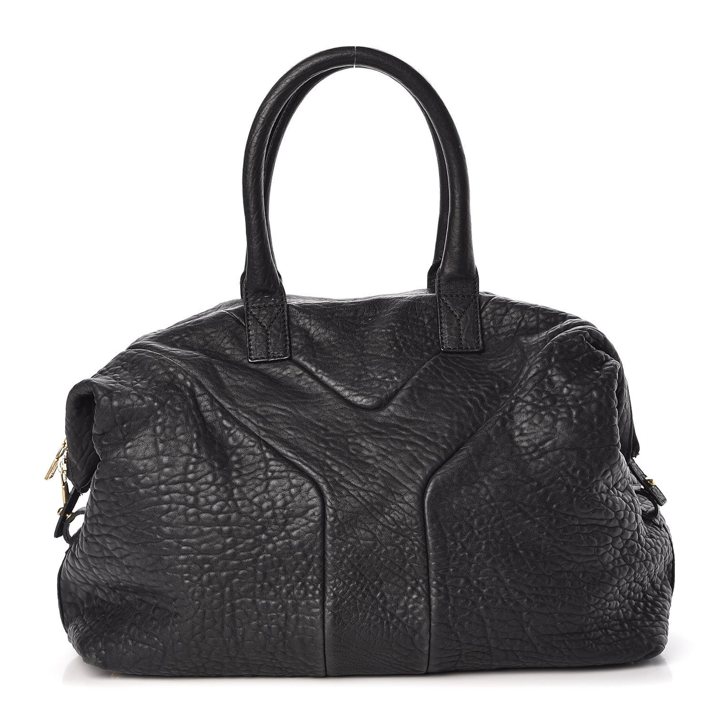 Pebbled Lambskin Medium Easy Sac Black