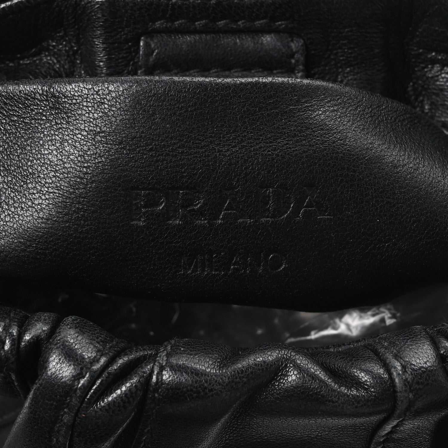 Prada Nappa Stripes Mini Shoulder Bag Black 6 of 9