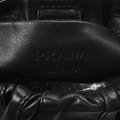 Prada Nappa Stripes Mini Shoulder Bag Black 6 of 9