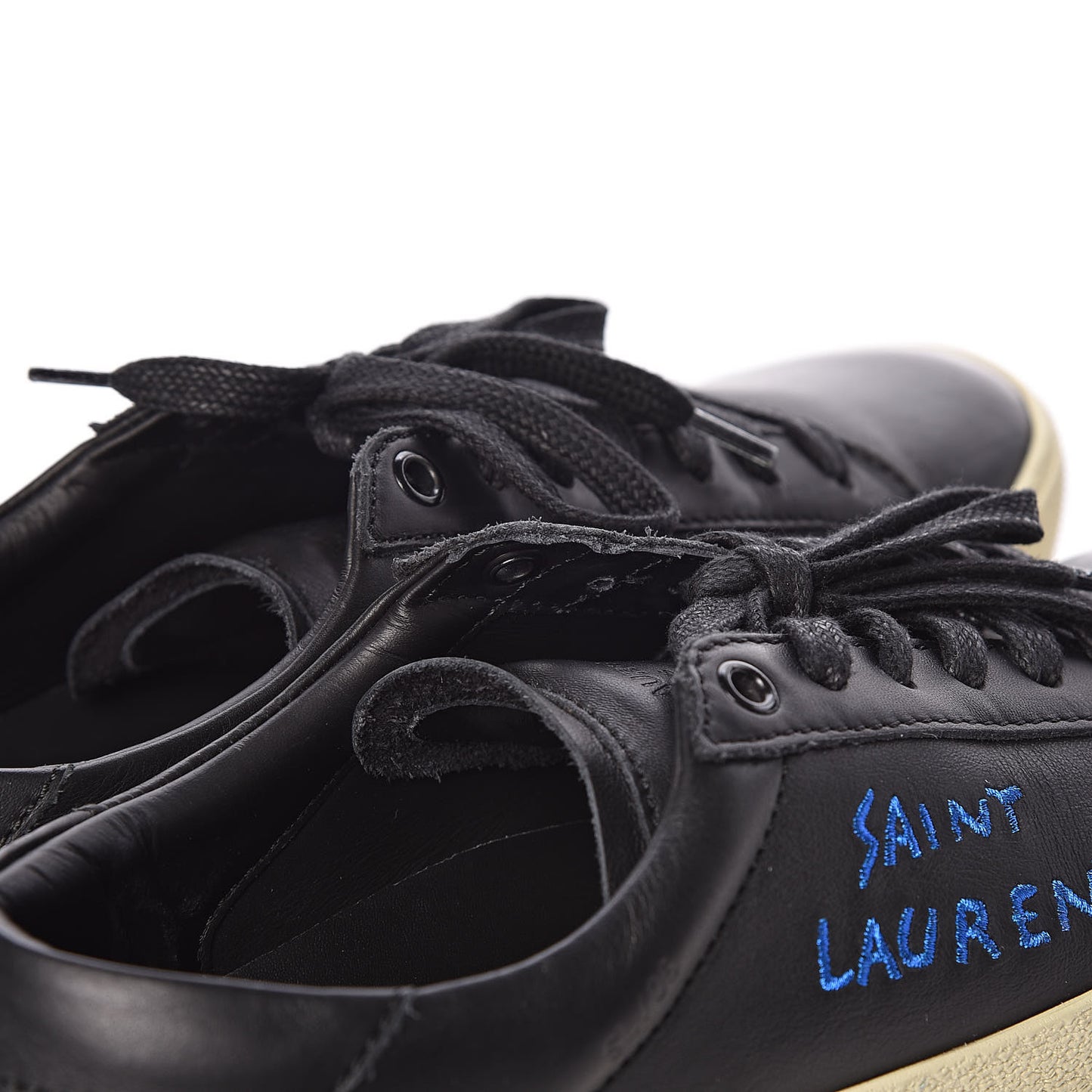 Calfskin Court Classic Sneakers 39 Black