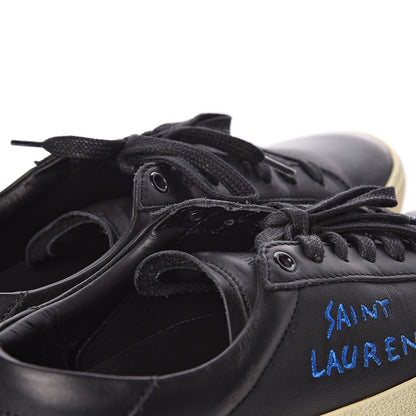 Saint Laurent Calfskin Court Classic Sneakers 39 Black 13 of 16