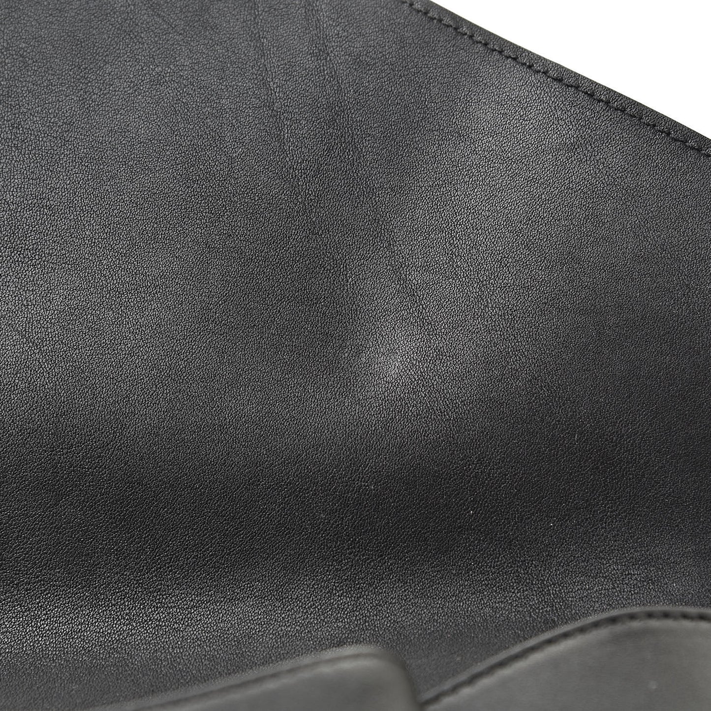 Smooth Calfskin Medium Antigona Studded Envelope Clutch Black