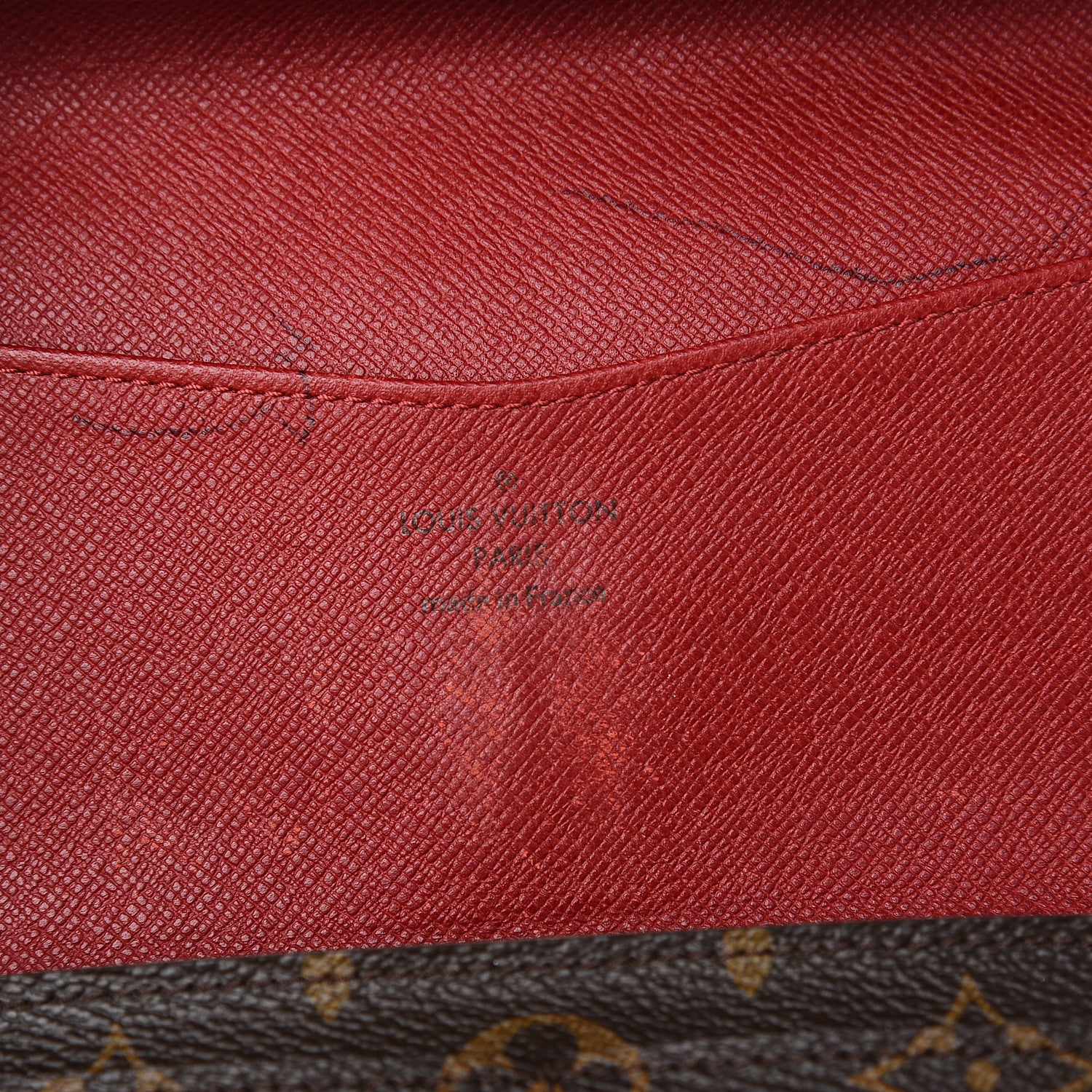 Louis Vuitton Monogram Josephine Wallet Red 5 of 8