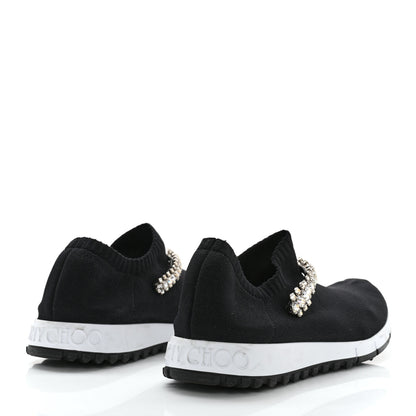 Jimmy Choo Knit Crystal Verona Sneaker 40 Black 4 of 8