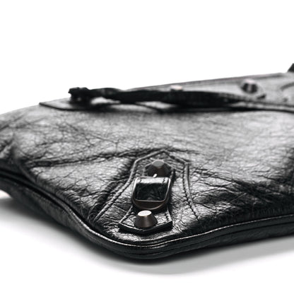 Balenciaga Agneau Classic Hardware Flat Handle Clutch Black 7 of 8