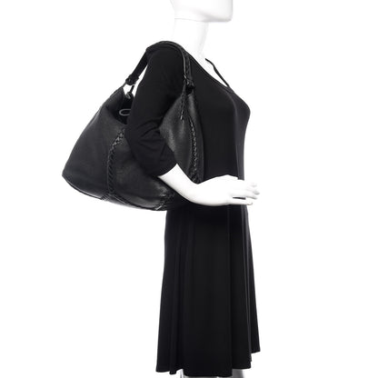 Bottega Veneta Cervo Lavato Deerskin Hobo Black 2 of 12