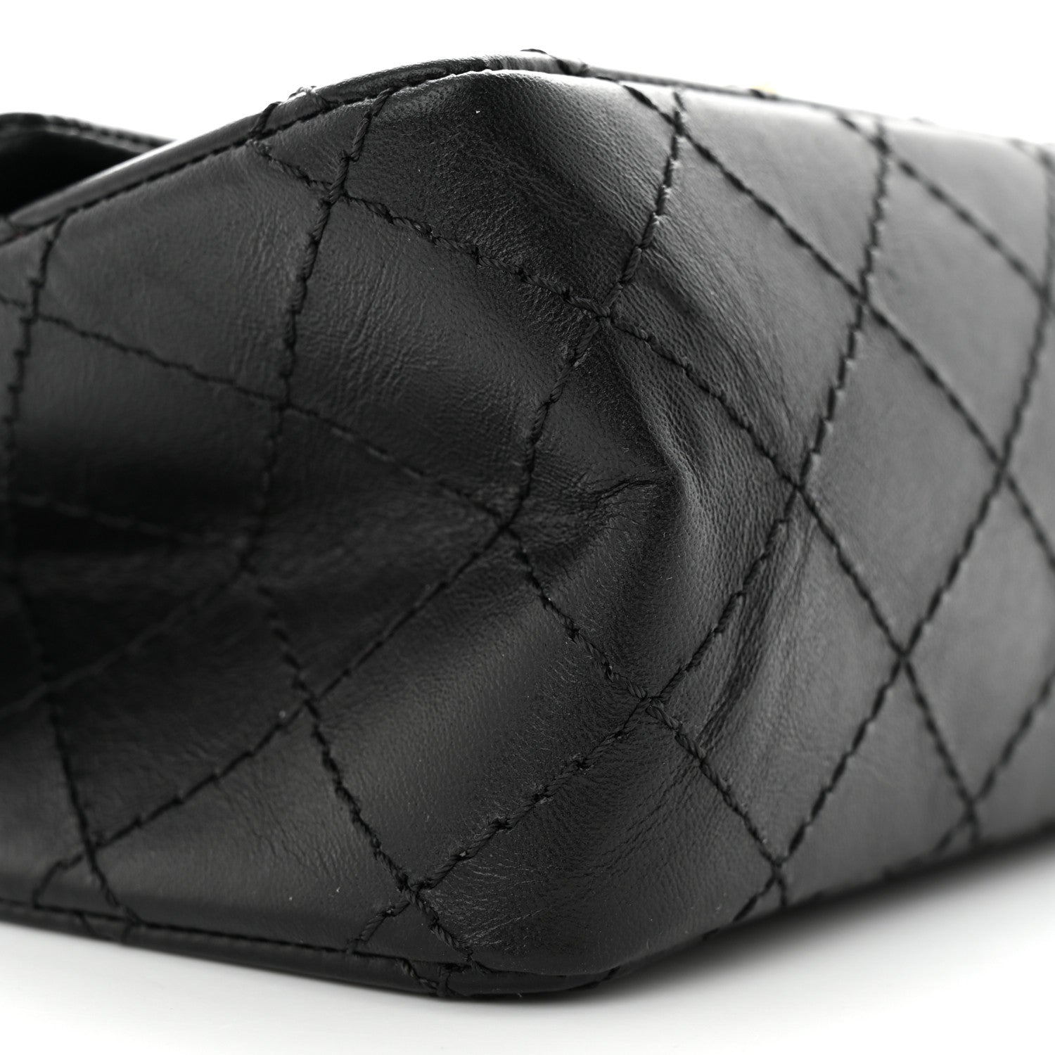 Chanel Aged Calfskin Quilted 2.55 Reissue Mini Flap Black 9 of 11