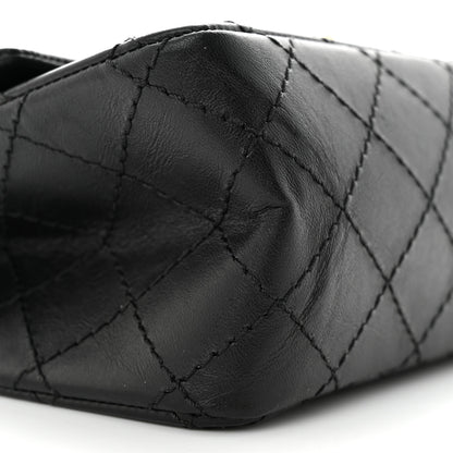 Chanel Aged Calfskin Quilted 2.55 Reissue Mini Flap Black 9 of 11