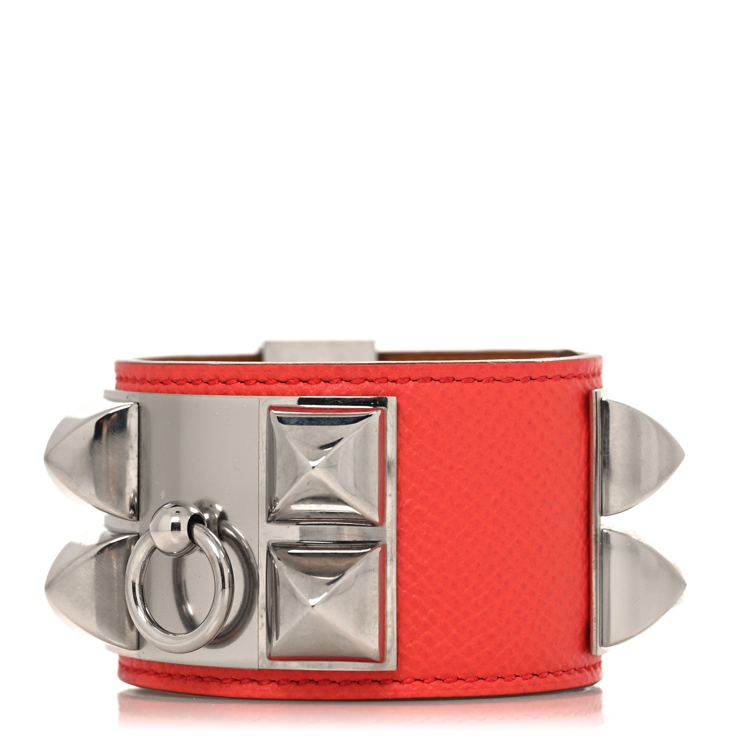 Hermes Epsom Collier De Chien CDC Bracelet S Rose Jaipur 1 of 6