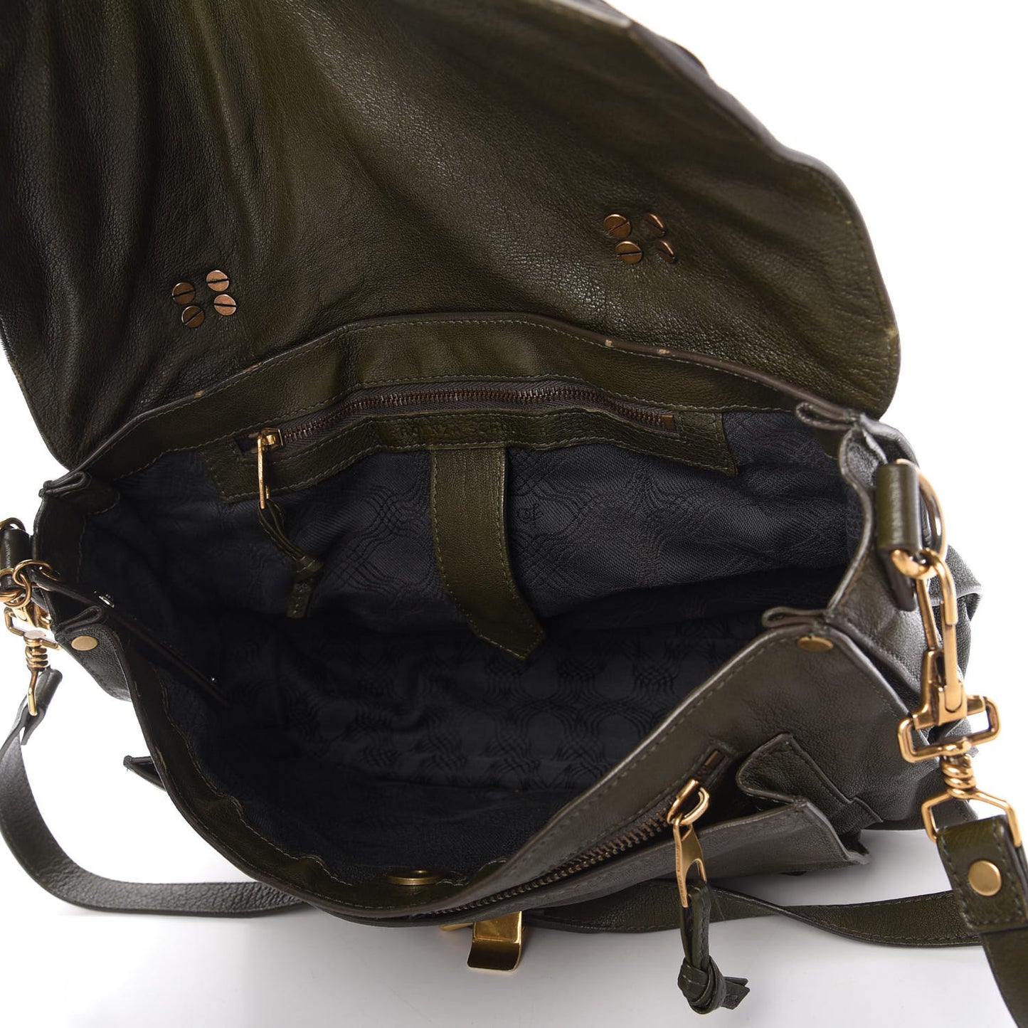 Lambskin Medium PS1 Satchel Military