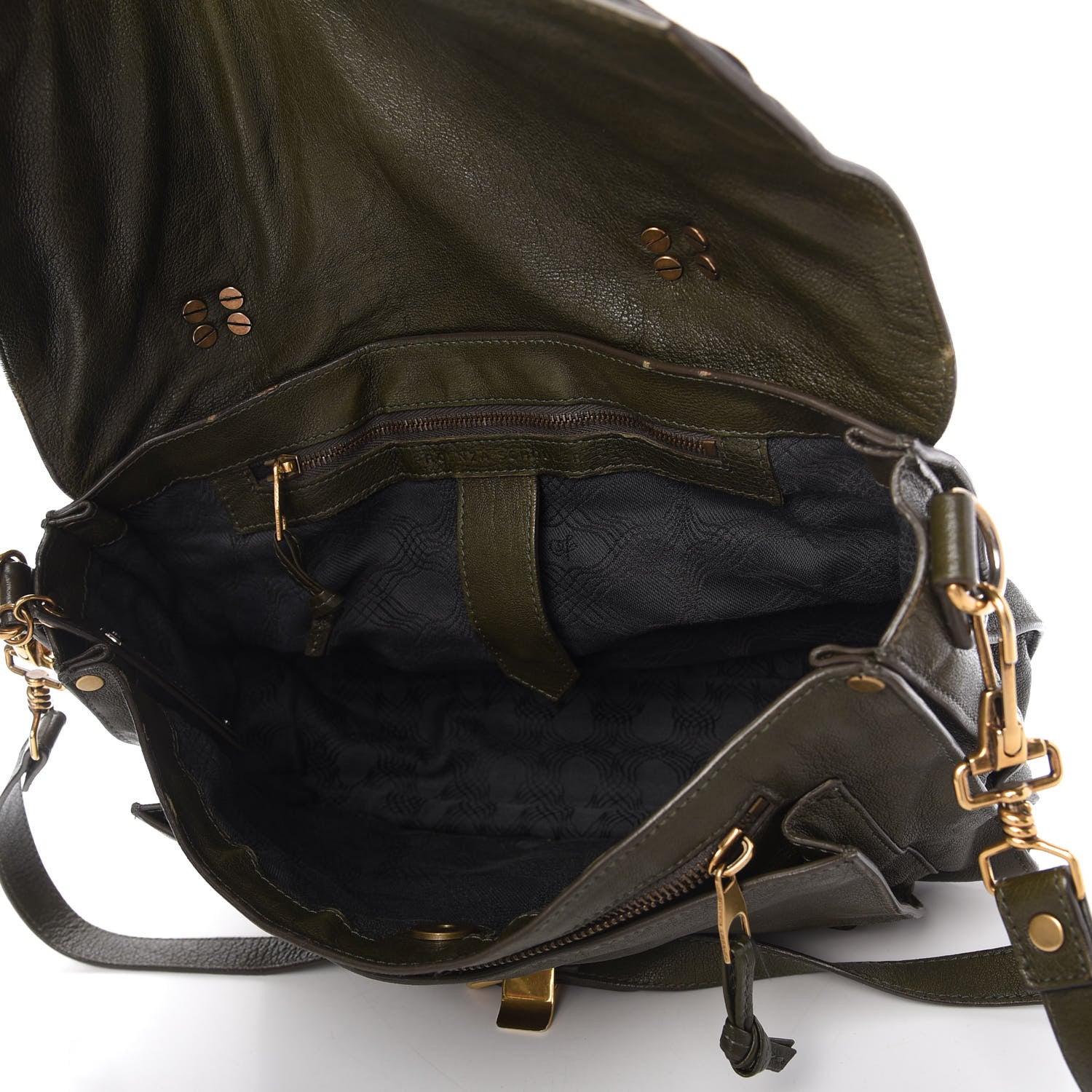 Proenza Schouler Lambskin Medium PS1 Satchel Military 5 of 14