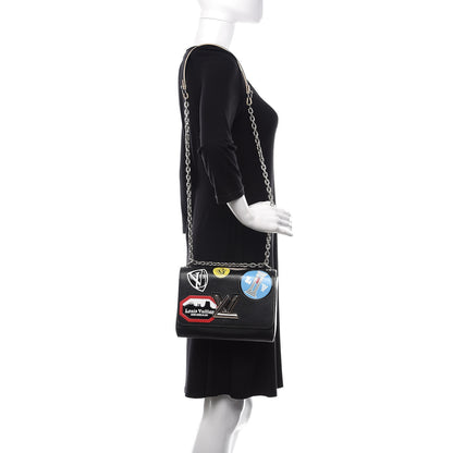 Louis Vuitton Epi World Tour Twist MM Black 2 of 12