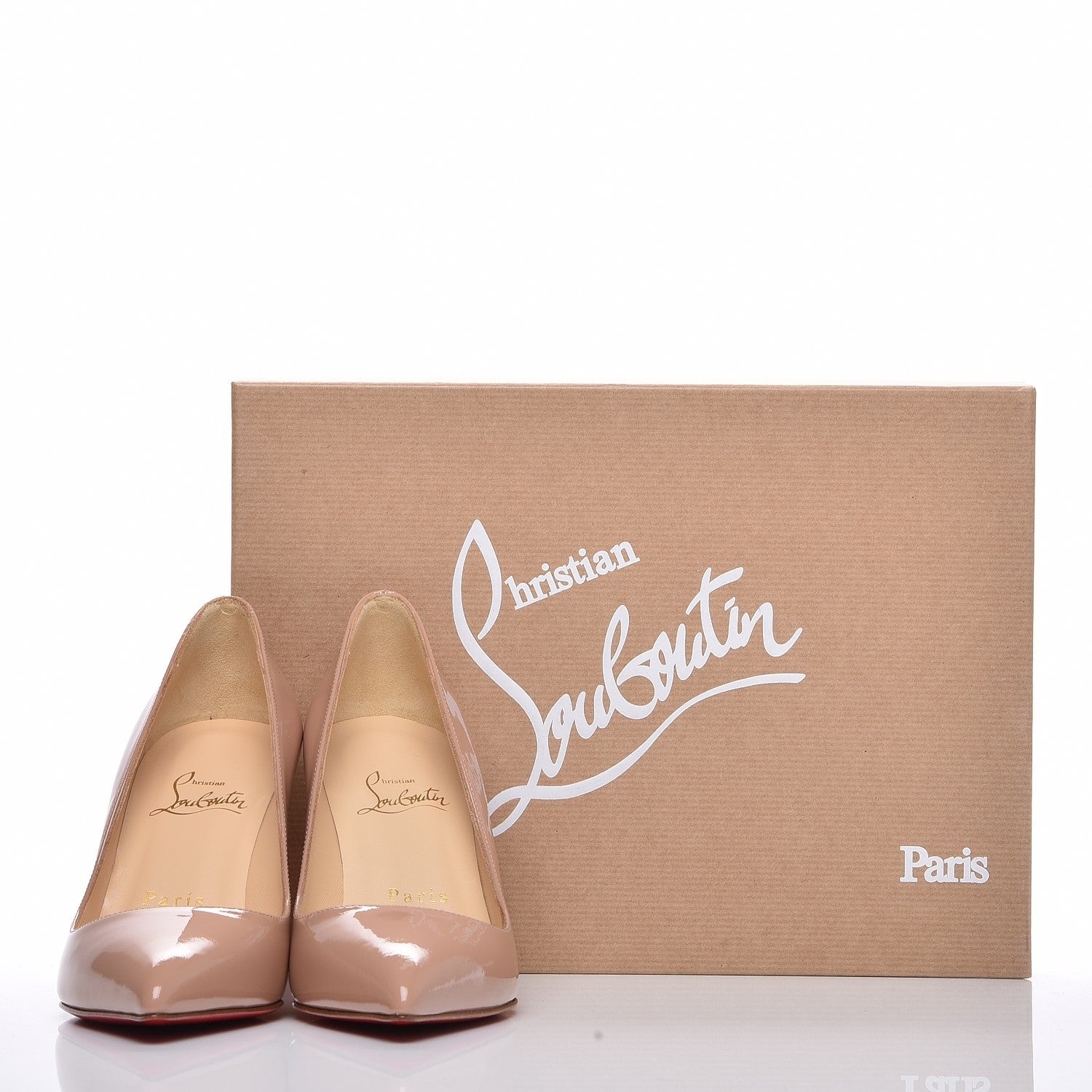 Christian Louboutin Patent Pigalle 85 Pumps 34 Nude 7 of 7