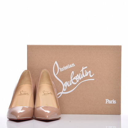 Christian Louboutin Patent Pigalle 85 Pumps 34 Nude 7 of 7