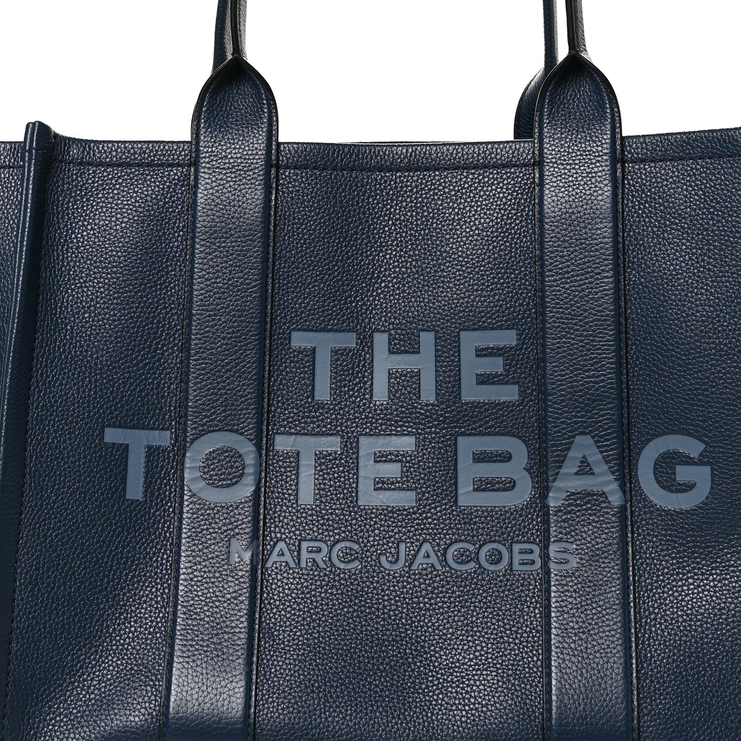 Marc Jacobs Grained Calfskin Large The Tote Bag Blue Sea 7 of 10