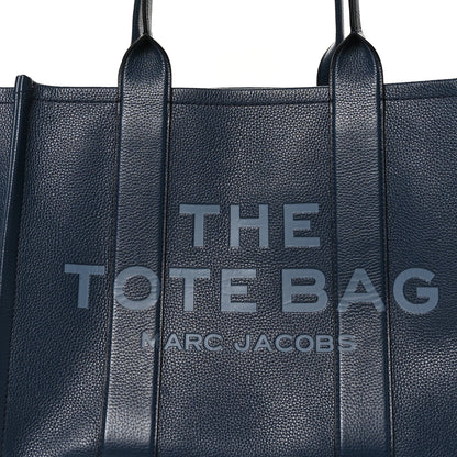 Marc Jacobs Grained Calfskin Large The Tote Bag Blue Sea 7 of 10