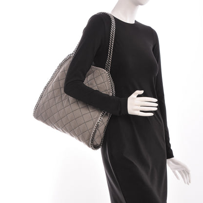 Stella McCartney Shaggy Deer Quilted Small Falabella Tote Light Grey 2 of 6