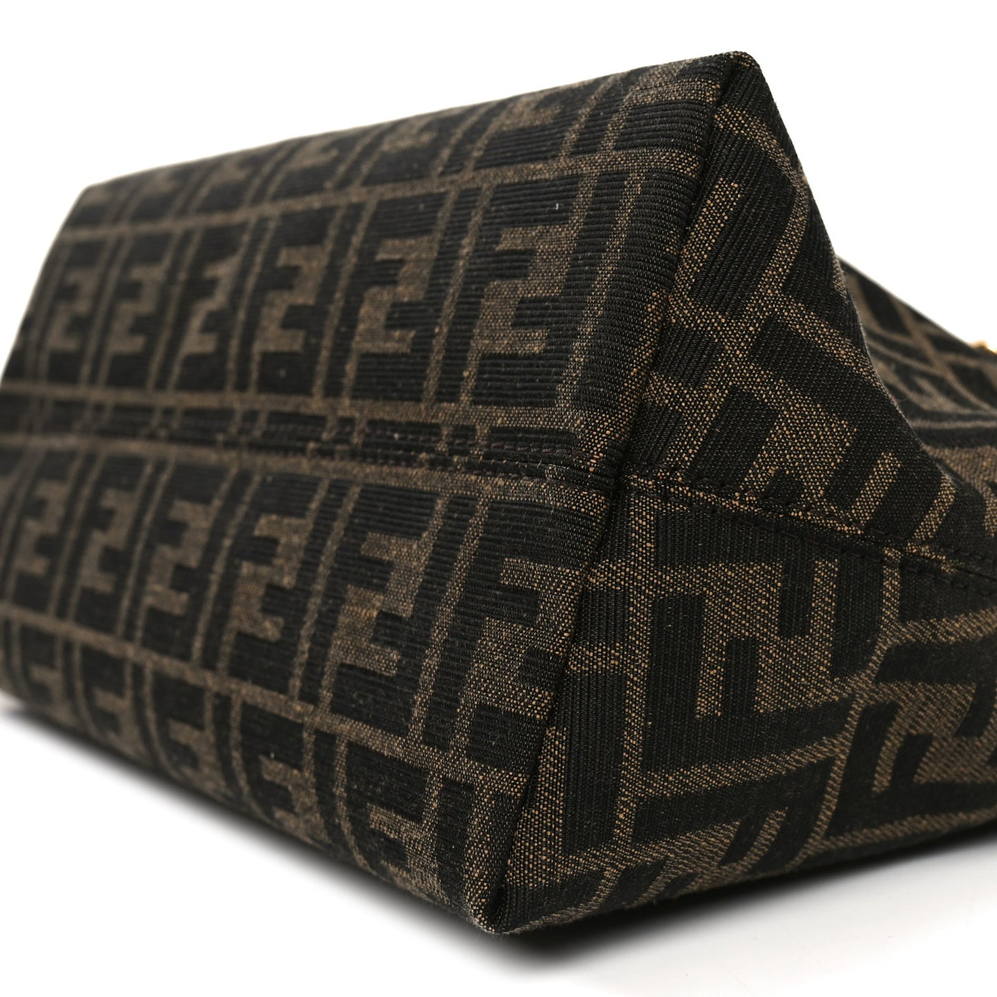 Vitello Grace Jacquard FF Medium By The Way Boston Bag Tobacco Moro Ebano
