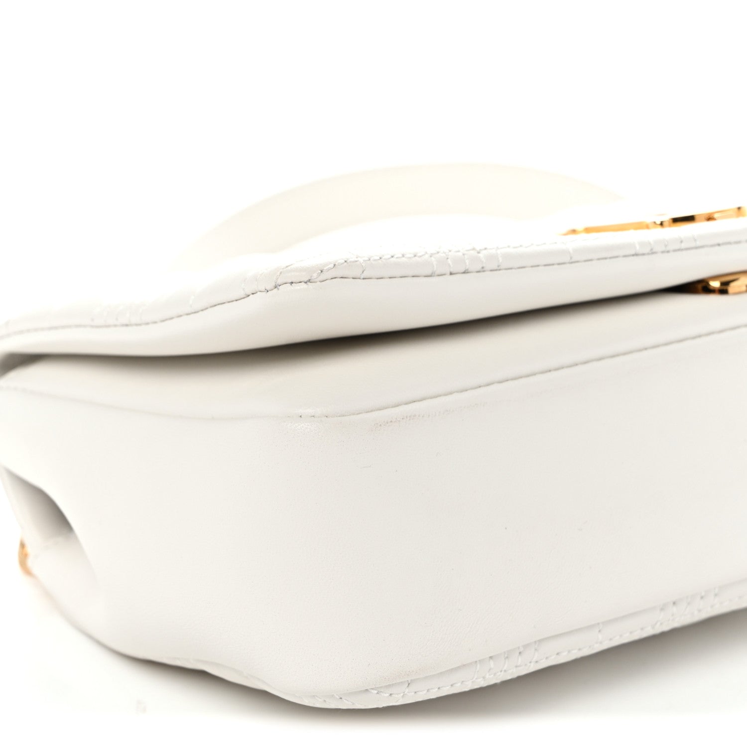 Burberry Lambskin Quilted Small Lola Bag White 8 of 9
