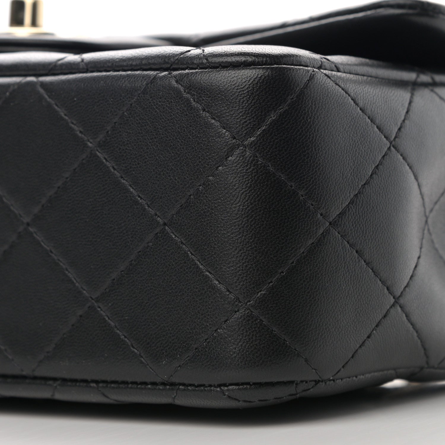 Chanel Lambskin Quilted Mini Top Handle Rectangular Flap Black 10 of 11