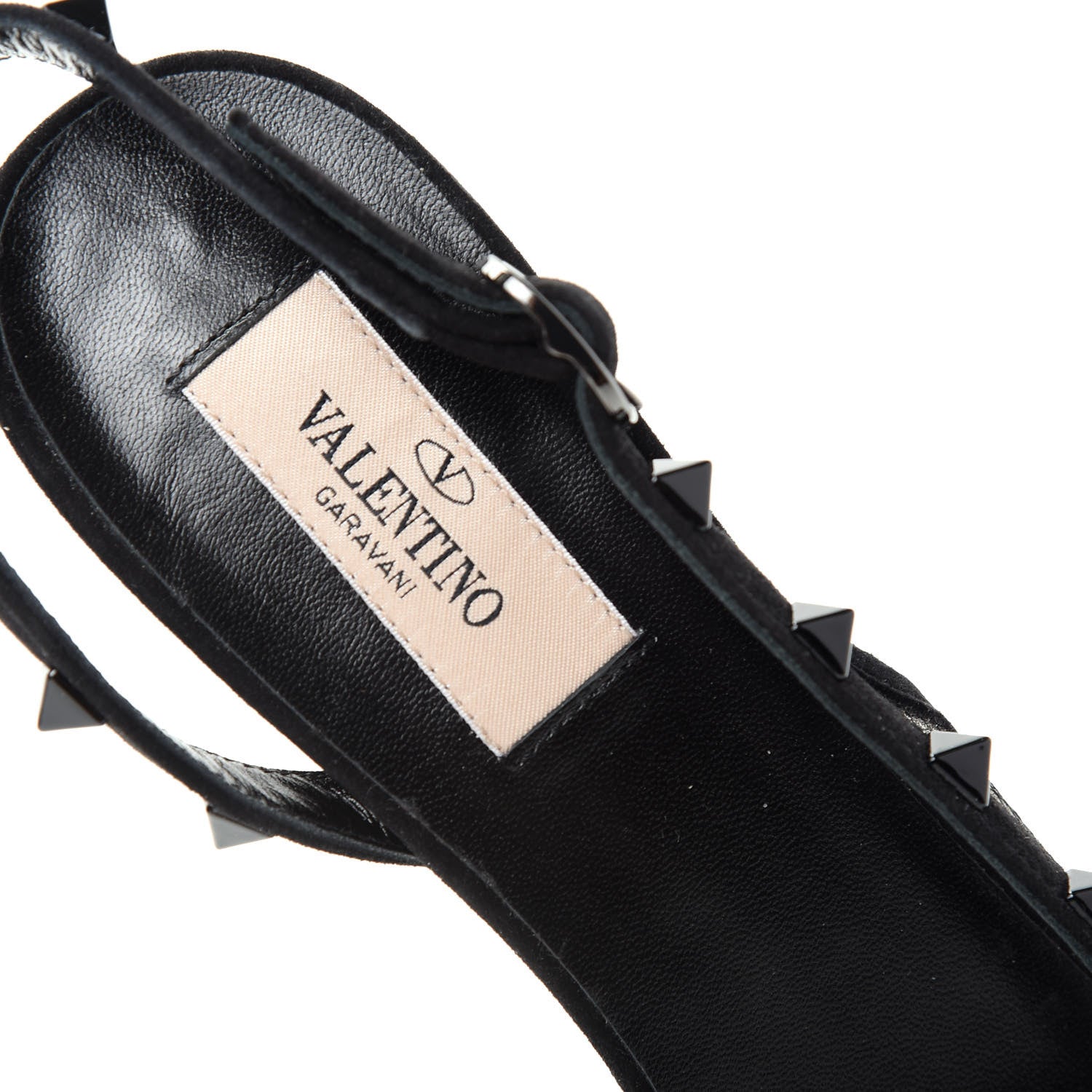 Valentino Garavani Mesh Point d'Esprit Rockstud Half D'Orsay Slingback 50mm Pumps 38 Black 8 of 10