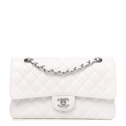 Chanel Caviar Quilted Medium Double Flap White 1 of 16