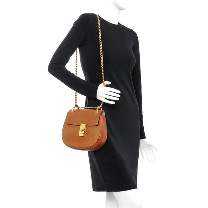 Chloe Grained Lambskin Drew Shoulder Bag Caramel 2 of 9