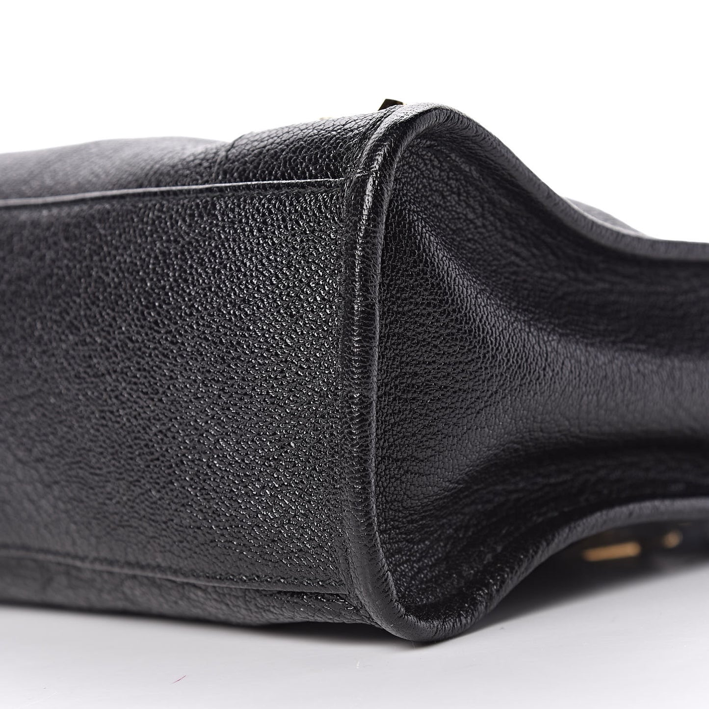 Chevre Gold Metallic Edge Hardware S City Black