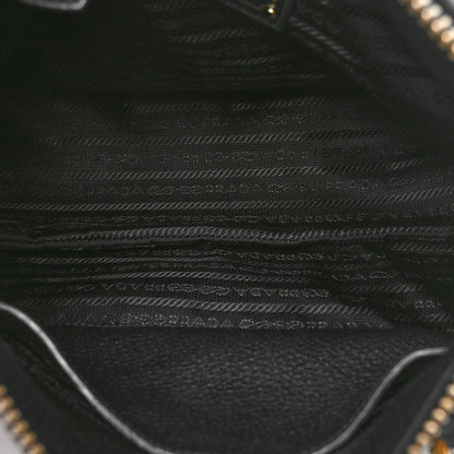 Prada Vitello Phenix Shoulder Bag Black 5 of 9