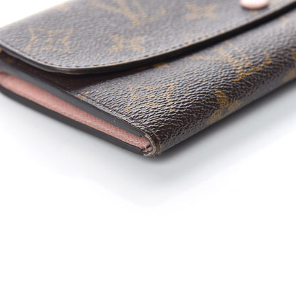 Louis Vuitton Monogram Emilie Wallet Rose Ballerine 10 of 12