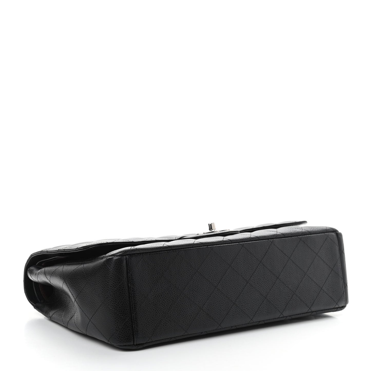 Caviar Quilted Maxi Double Flap Black