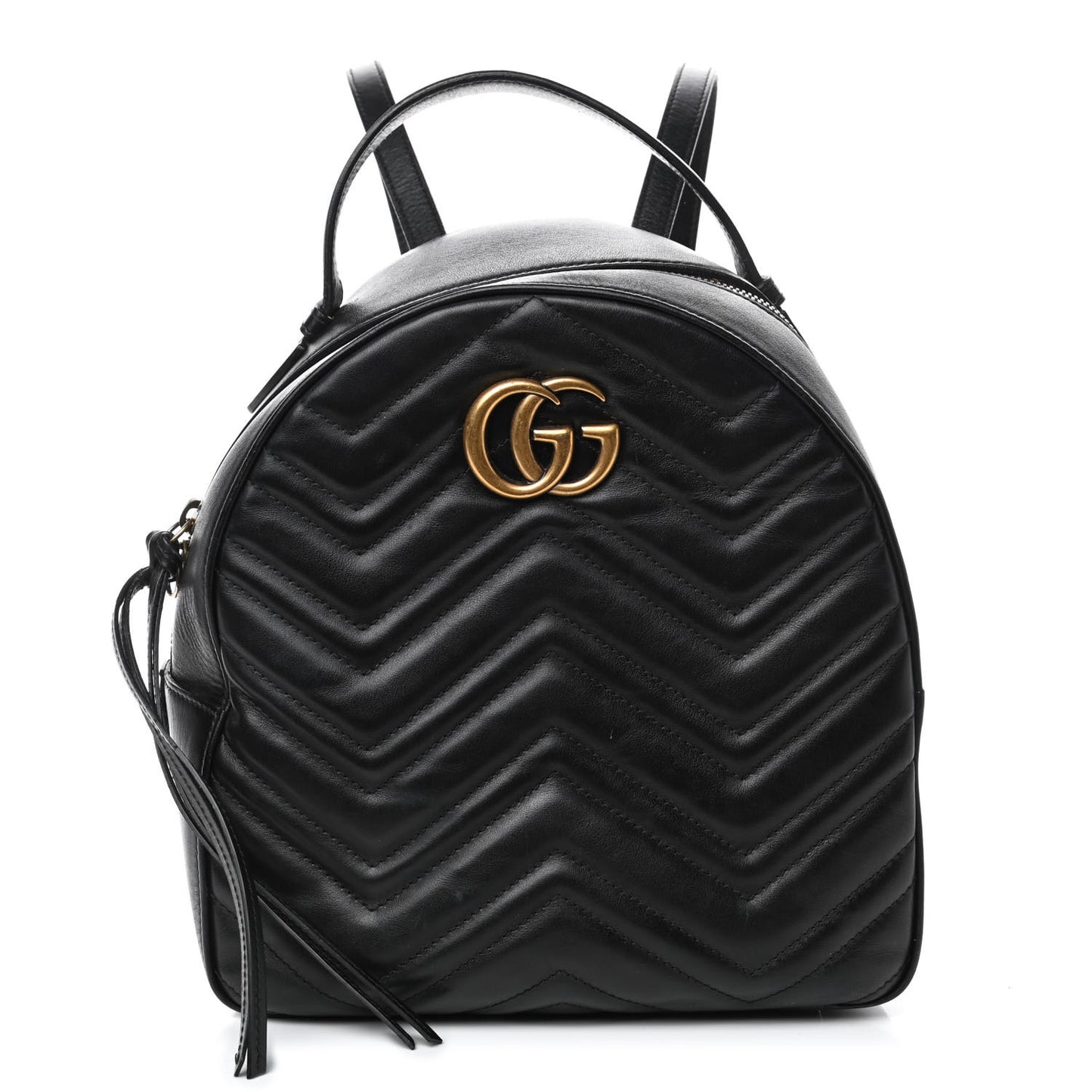Calfskin Matelasse GG Marmont Dome Backpack Black