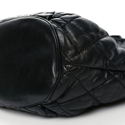 Chanel Lambskin Quilted Cloudy Bundle East West Tote Black 10 of 10