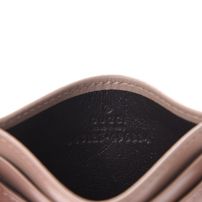 Gucci Calfskin Matelasse GG Marmont Card Holder Porcelain Rose 6 of 7