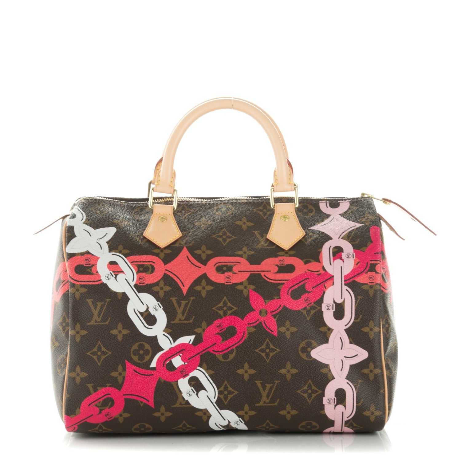 Louis Vuitton Monogram Bay Speedy 30 Rose Ballerine Poppy 1 of 7
