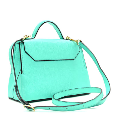 Mulberry Small Classic Grain Calfskin Mini Seaton Aqua Green 3 of 9