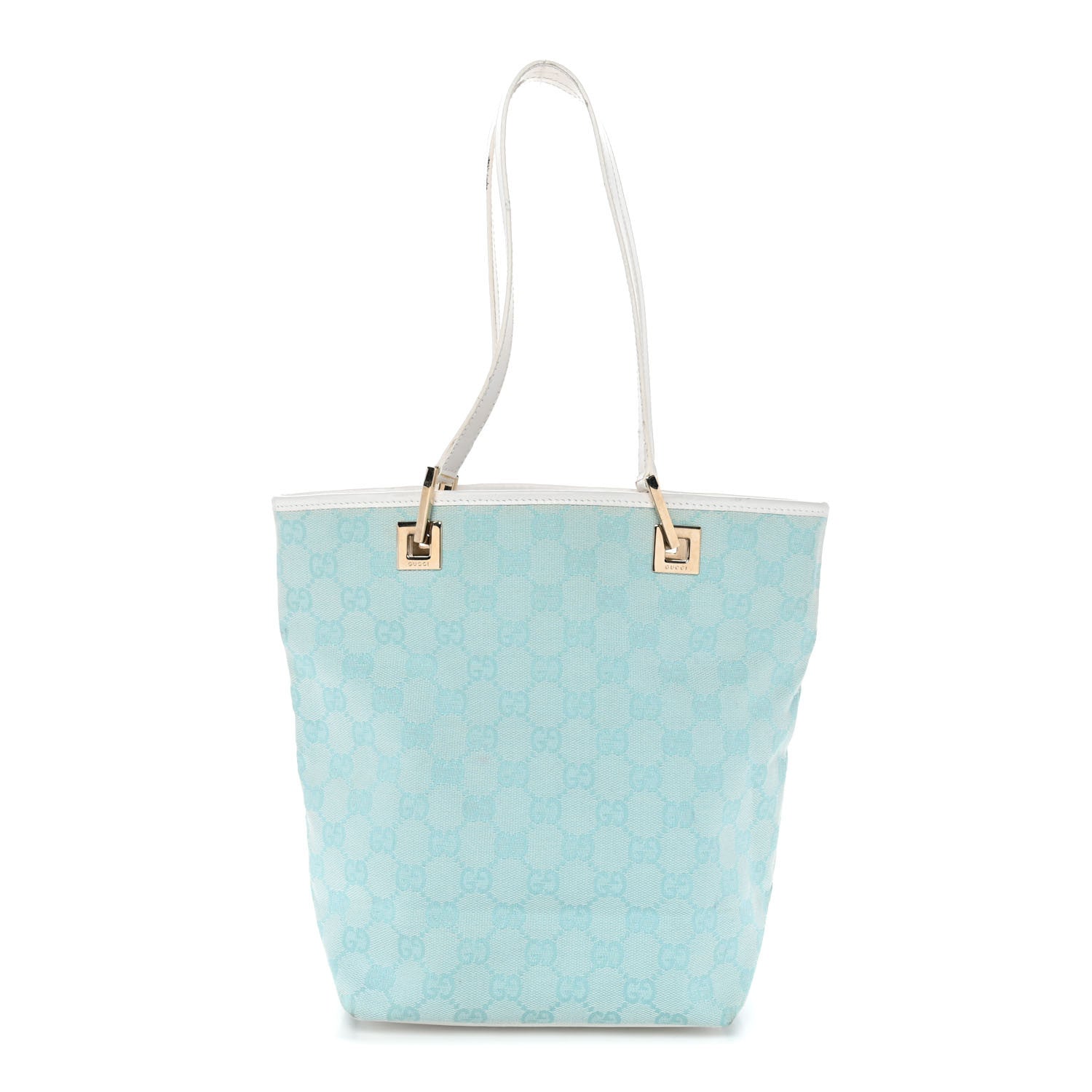Gucci Monogram Small Bucket Tote Turquoise 1 of 18