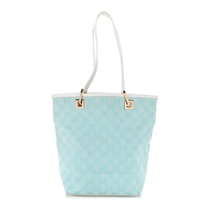 Gucci Monogram Small Bucket Tote Turquoise 1 of 18