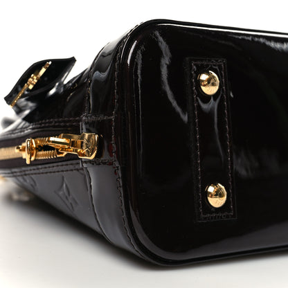 Louis Vuitton Vernis Alma BB Amarante 8 of 9